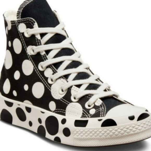 🔥Exclusive 🔥Converse Chuck 70 Polka Dot Mashup Hi Shoes Size 8.5 Women - Picture 7 of 16